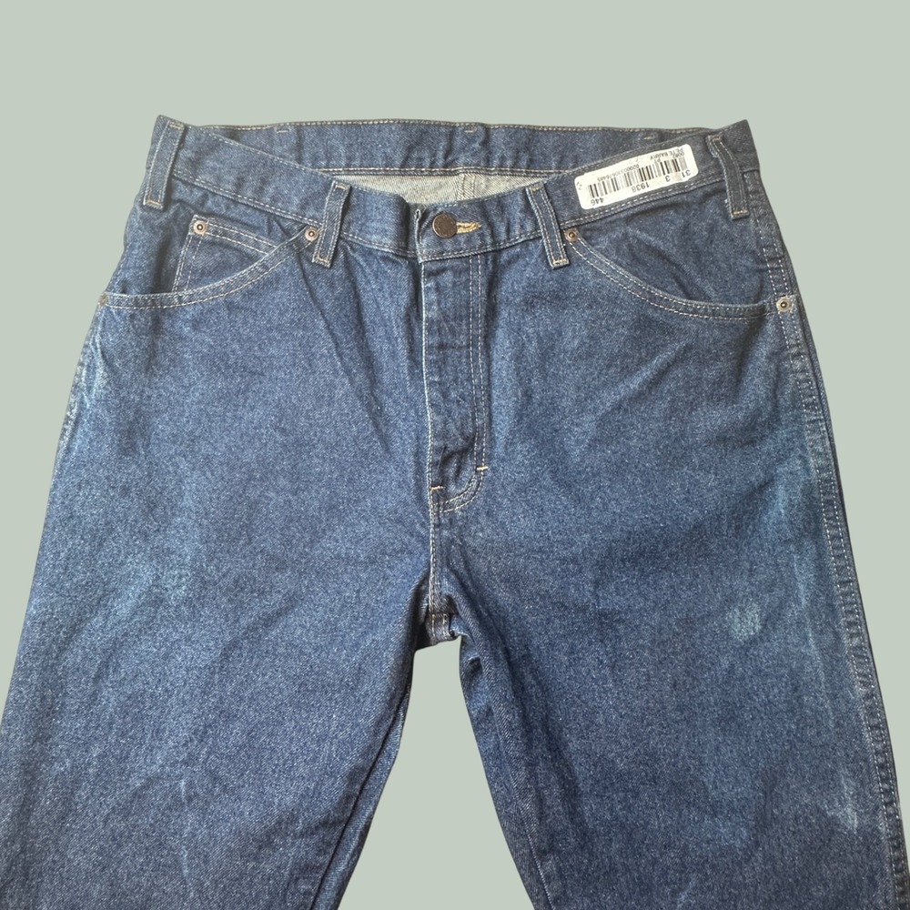 Dickies Jeans Mens 34x36 C994RB2 Medium Wash Blue Straight Leg Denim Workwear